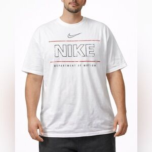 Nike Men’s Department of Motion Graphic T-Shirt‎ White XXL faded front IM0447